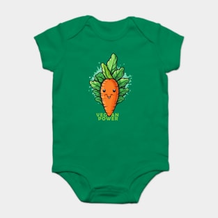 Vegan Power vegetables Baby Bodysuit